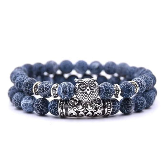 Natural Stone - Owl Bracelet
